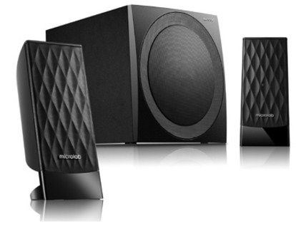 Microlab M300 Aktivni drveni zvucnici 2.1 sistem 38W RMS(14W, 2x12W) 3.5mm