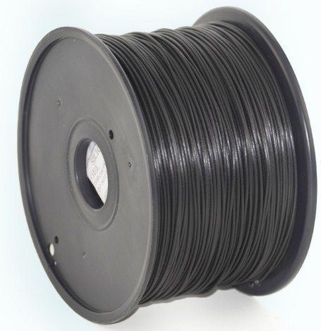 3DP-PLA3-01-BK PLA 3mm Filament za 3D stampac, kotur 1KG BLACK