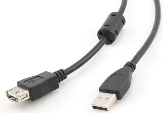 CCF-USB2-AMAF-6 Gembird USB 2.0 A-plug A-socket kabl with ferrite core 1.8m
