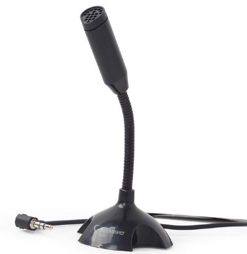 MIC-D-02 * Gembird Desktop mikrofon, savitljivo telo, black, 3.5mm (259)