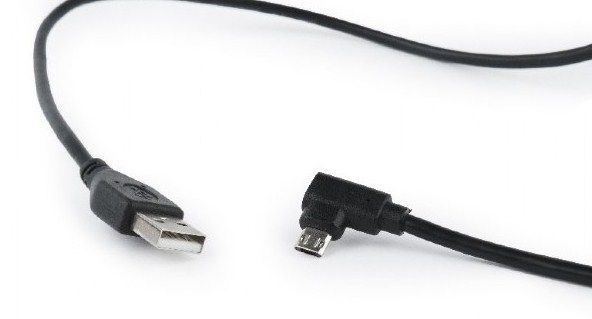 CC-USB2-AMmDM90-6 Gembird USB 2.0 AM to Double-sided Micro-USB cable, black, 1,8m FO
