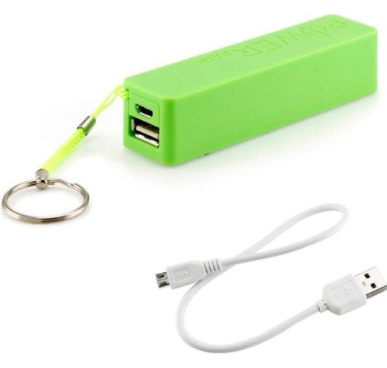 HRD-T19-GR * Gembird 2600mAh power bank Li-Ion 18650 (249)