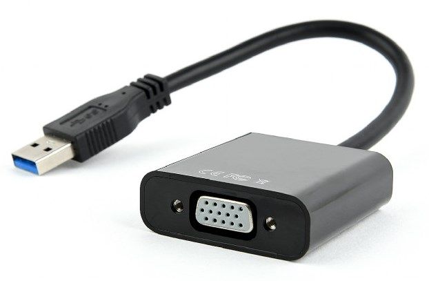 AB-U3M-VGAF-01 Gembird USB3 to VGA video adapter, black, blister