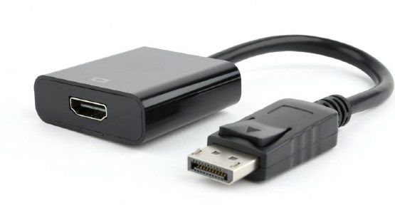 AB-DPM-HDMIF-002 Gembird DisplayPort to HDMI adapter cable, black, blister (alt. A-DPM-HDMIF-08)