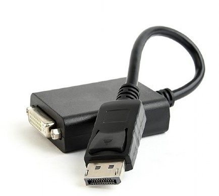 A-DPM-DVIF-03 Gembird DisplayPort v.1.2 to Dual-Link DVI adapter cable, black A