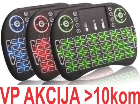 GMB-I8 ** Gembird 2.4GHz Wireless gaming Mini keyboard backlight and TOUCH, punjiva bat. BL-5C (559)