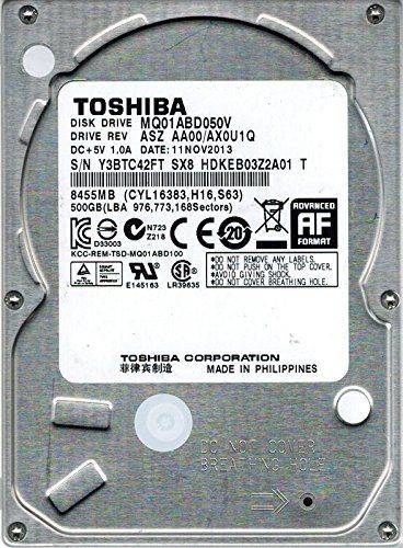HDD 2.5 * 500GB MQ01ABD050V TOSHIBA 5400RPM 16MB 9.5mm SATA (1299).. Refurbished 2y