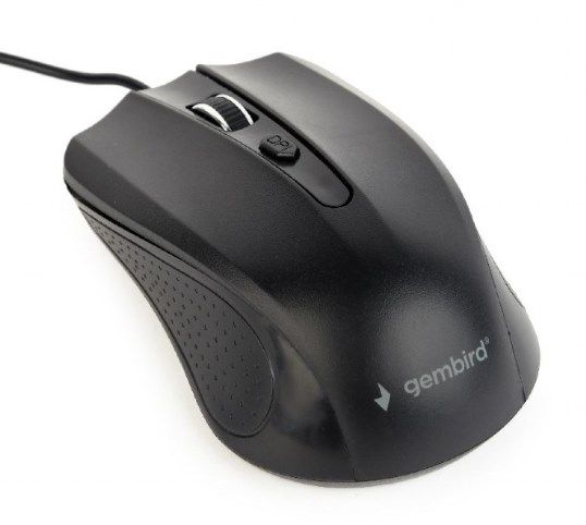 MUS-4B-01 Gembird Opticki mis 800-1200Dpi 4-button black 99mm USB kabl 1,35m