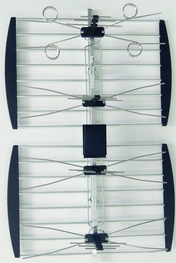 Antena TV panel V3.1, Spoljna sa pojacalom, 17-32db, Alu, UHF/VHF/DVB-T2 FO
