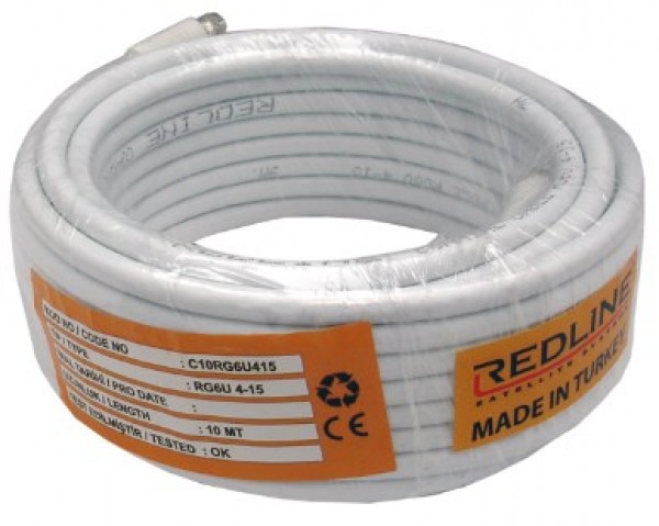 kabl-Koaksialni C-10  RG6/90db indoor white - 10m