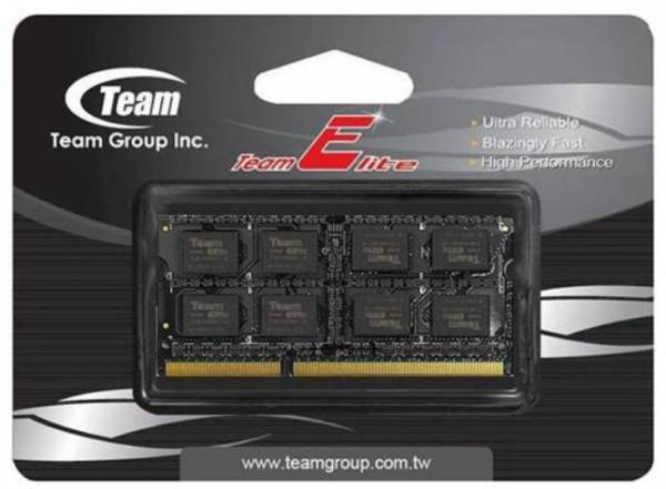 TeamGroup DDR3 TEAM ELITE SO-DIMM 8GB 1600MHz 1,35V 11-11-11-28 TED3L8G1600C11-S01 (2499)