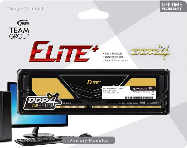 TeamGroup DDR4 TEAM ELITE PLUS GOLD UD-D4 8GB 3200MHz 1,2V 22-22-22-52 TPD48G3200HC2201