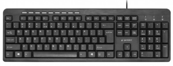 KB-UM-106 Gembird Multimedijalna tastatura US layout black USB