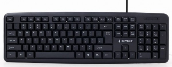 KB-U-103 Gembird Standardna tastatura US layout black USB