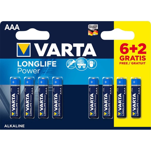 VARTA-4903SO AAA 1.5V LR03 MN2400, PAK8 CK, ALKALNE baterije LONGLIFE