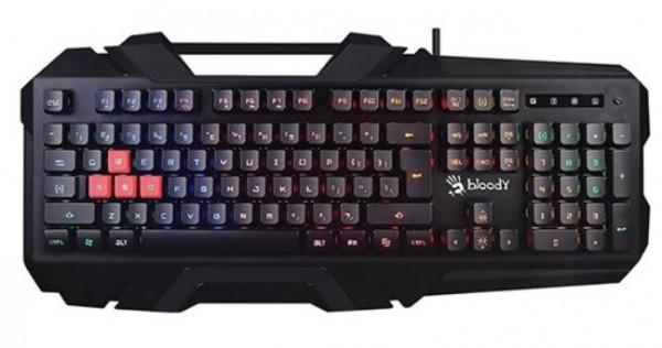 A4-B150N A4Tech Bloody Gejmerska svetleca tastatura(5-zone NEON LED), black, USB,US layout