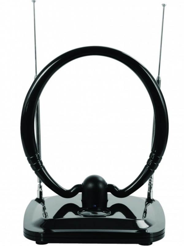 GMB-034B4 Gembird Antena sobna sa pojacalom, UHF/VHF, dobit 20dB, 12V crna