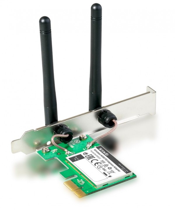Tenda W322E WiFi PCI Express 2,4GHz 150Mbps sa ugradjenim fiksnim antenama 2x2dBi (Alt. Nic-R1)