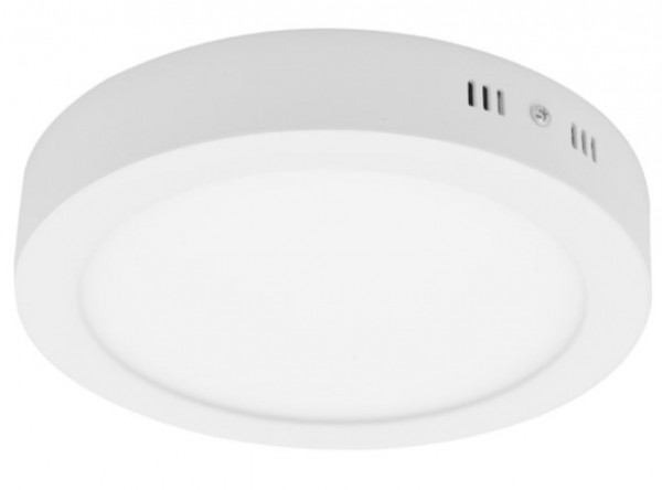 LED okrugla nadgradna panel svetiljka 6W 3000K toplo bela 120mm LNP-O-6/W-B