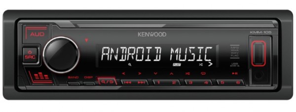 Auto radio Kenwood KMM-105RY FM, USB, 3,5mm, 4x45W