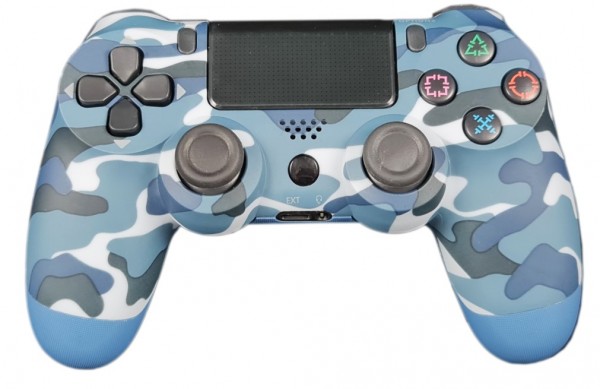 JPD-Wireless-Thrillershock PC/PS4 CAMO BLUE Gembird Bezicni gamepad sa dvostrukom vibracijom