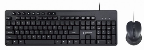 KBS-UM-04 Gembird Multimedia set mis + tastatura crni US layout