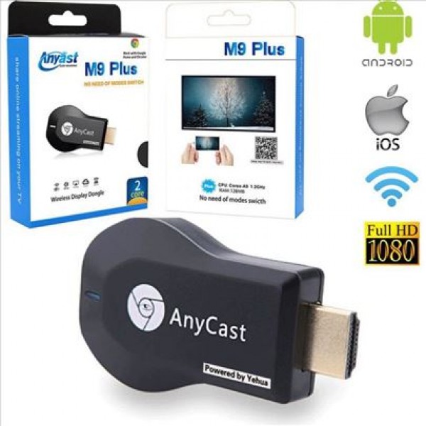 GMB-M4-PLUS Gembird MIRACAST DLNA & airplay HDMI WiFi Dongle TV adapter, 1080P, sent video to TV