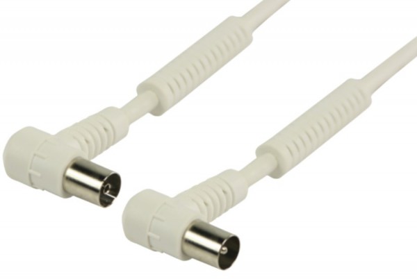VLSP40120W200 Antenski koaksijalni kabl musko-zenski, 120dB, konektori pod uglom, 20m Beli