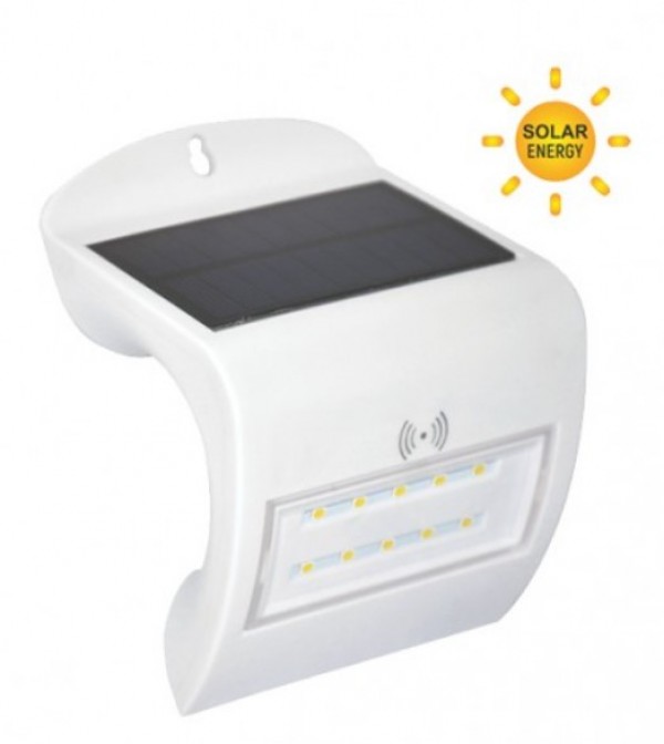 M701095 2W LED lampa-spoljna solarna sa radar senzorom IP65 6500K bela sa prekidacem