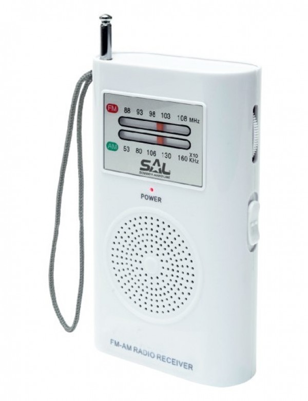 Prenosni radio prijemnik RPC2B AM / FM, 2xAA, AUX, 70x115x27mm