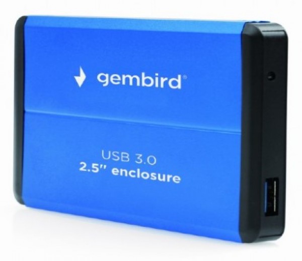 EE2-U3S-2-B Gembird USB 3.0 Externo kuciste za 2.5 SATA hard diskove plavi FO