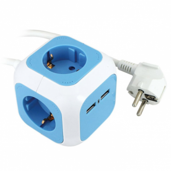 Prenosiva uticnica 4x shuko 16a 250v + 2x usb 5v RPC234161
