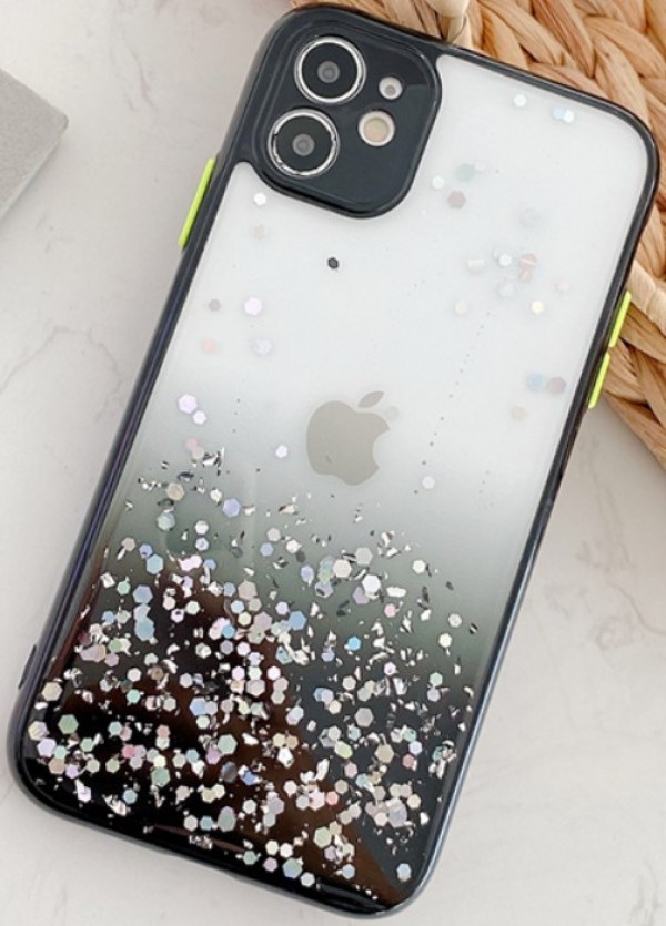 MCTK6-XIAOMI Redmi Note 9 Pro * Furtrola 3D Sparkling star silicone Black (139)