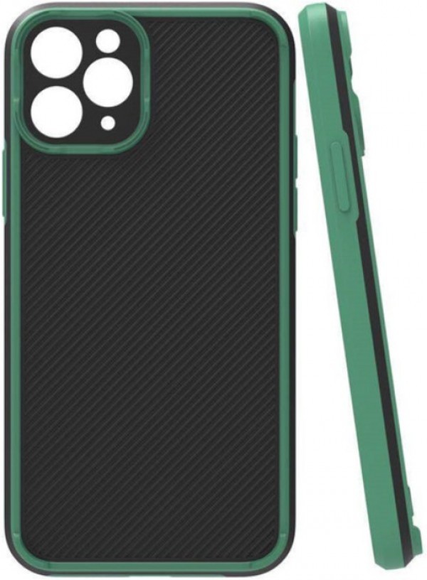 MCTR82-IPHONE XS Max * Futrola Textured Armor Silicone Dark Green (79)