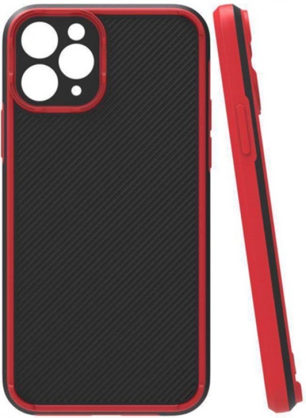 MCTR82-XIAOMI Mi 10T Lite * Textured Armor Silicone Red (79)