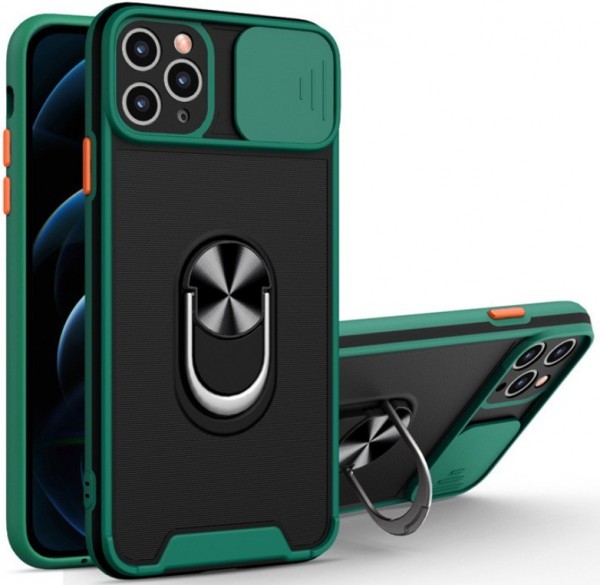 MCTR8-IPHONE 13 Mini * Futrola Magnetic Defender Silicone Dark Green (239)