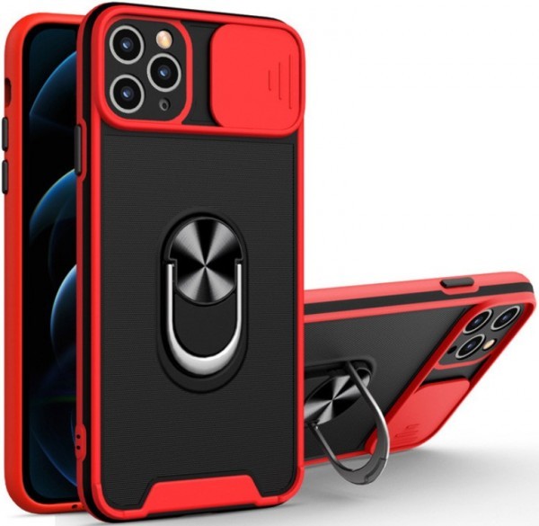 MCTR8-IPHONE XS Max * Futrola Magnetic Defender Silicone Red (149)