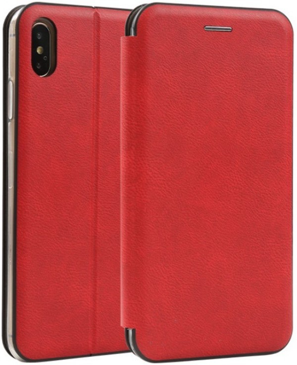 MCLF11-XIAOMI Redmi Note 8 Pro * Futrola Leather FLIP Red (149)