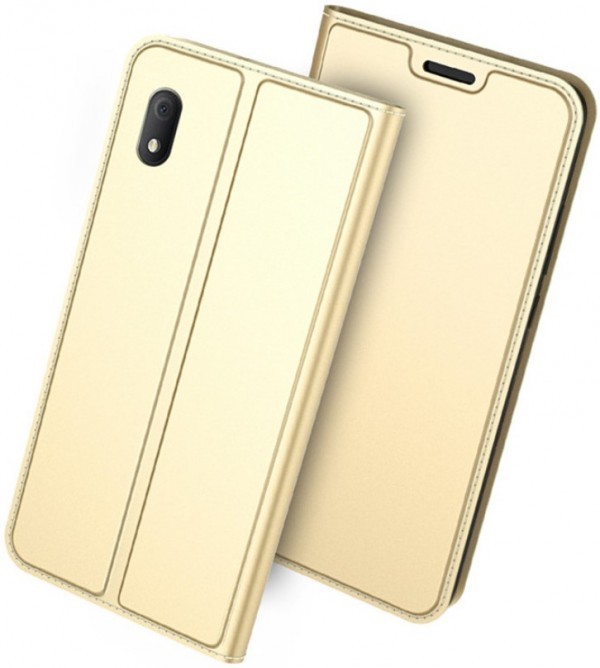 MCLF12-SAMSUNG A52 * Futrola Leather Luxury FLIP Gold (279)