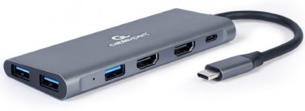 A-CM-COMBO3-01 Gembird USB Type-C 3-in-1 multi-port adapter (Hub + HDMI + PD)