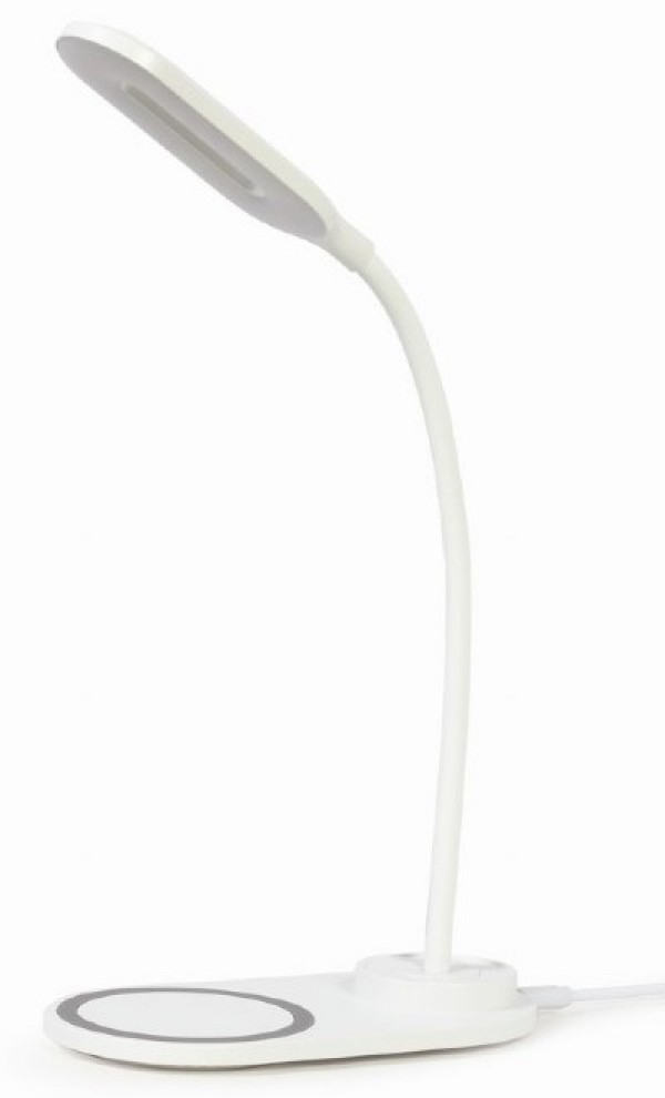 TA-WPC10-LED-01-MX White Gembird LED Stona lampa + QI bezicni punjac max10W