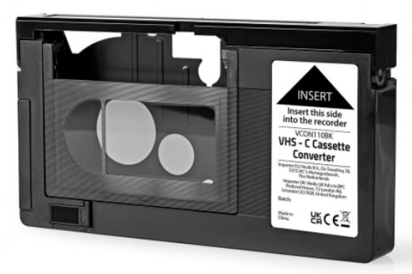 x-VCON110BK VHS Converter VHS-C to VHS video kasetu