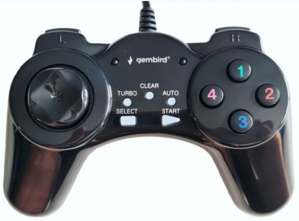 JPD-DIGITALPAD Gembird USB 2.0 digital gamepad black  FO (Alt;JPD-UB-01)