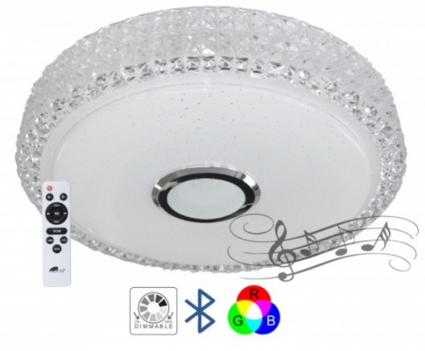 LED SMD plafonjera M205440-BT/WRGB 2x24W 390mm sa zvucnikom 5W, bluetooth, Android/iOS APP iLink