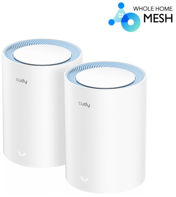 Cudy M1200 2-pack AC1200 Dual Band 2.4+5Ghz  Wi-Fi Mesh System, 2x Antena , MIMO, TR069, OpenWRT