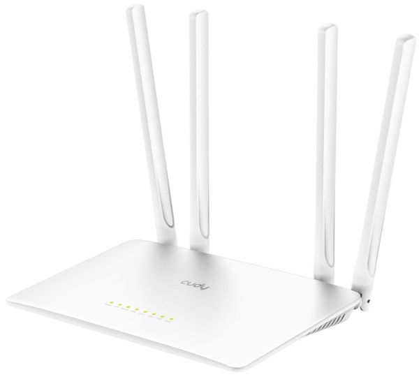 Cudy WR1200 AC1200 Dual Band 2.4+5Ghz Wi-Fi Ruter 1W/4LAN 10/100Mbps, 4x5dBi, GUEST/WPS/DDNS