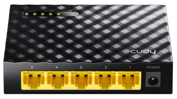 Cudy GS105D 5-Port Gbit Desktop Switch, 5x RJ45 10/100/1000 (Alt. GS105, SG105, PFS3005-GT-L)