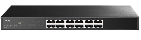 Cudy GS1024 24-Port 10/100/1000M Switch,24 x Gbit  RJ45 port, rackmount (alt. PFS3024-24)