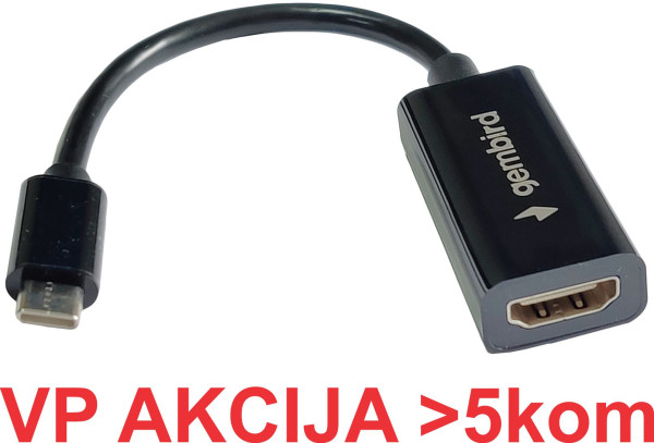 A-CM-HDMIF-03 ** Gembird TYPE-C TO HDMI 11cm CABLE (alt.A-CM-HDMIF-01, A-USB3C-HDMI-01 540)