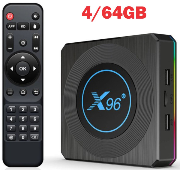 GMB-X96 X4 4/64GB smart TV box S905X4 quad, Mali-G31MP 8K, KODI Android 11.0
